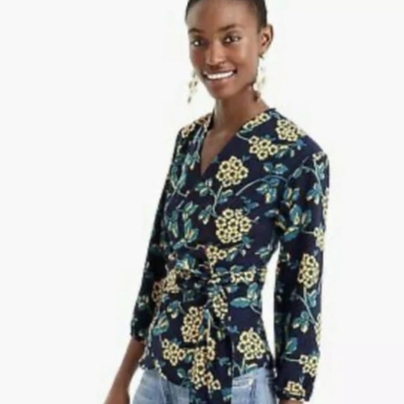 J. Crew Wrap Top - Picture 2 of 4